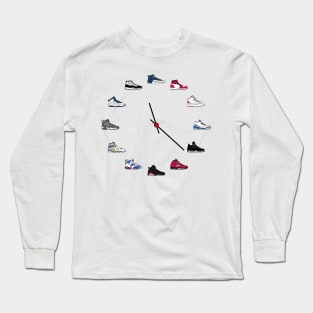 Jordan Sneaker Clock Long Sleeve T-Shirt